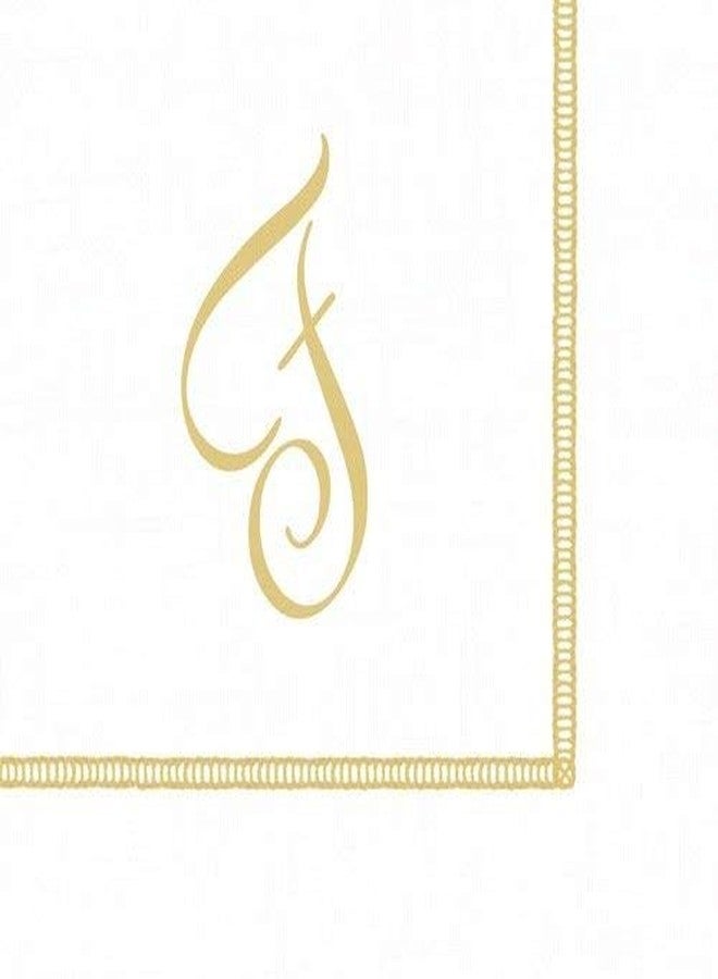 Monogram Initial F Paper Cocktail Napkins, Pack of 20